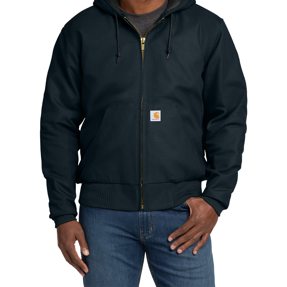 Carhartt® Quilted-Flannel-Lined Duck Active Jac (Embroidered)