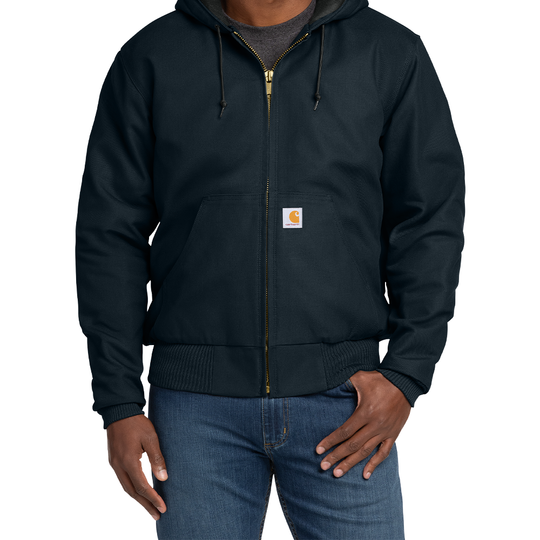 Carhartt® Quilted-Flannel-Lined Duck Active Jac (Embroidered)
