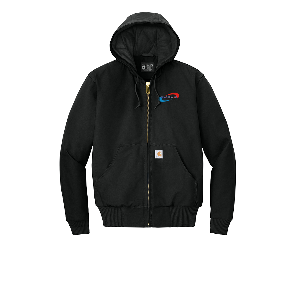 West Side Oil Carhartt® Quilted-Flannel-Lined Duck Jacket (Embroidered)