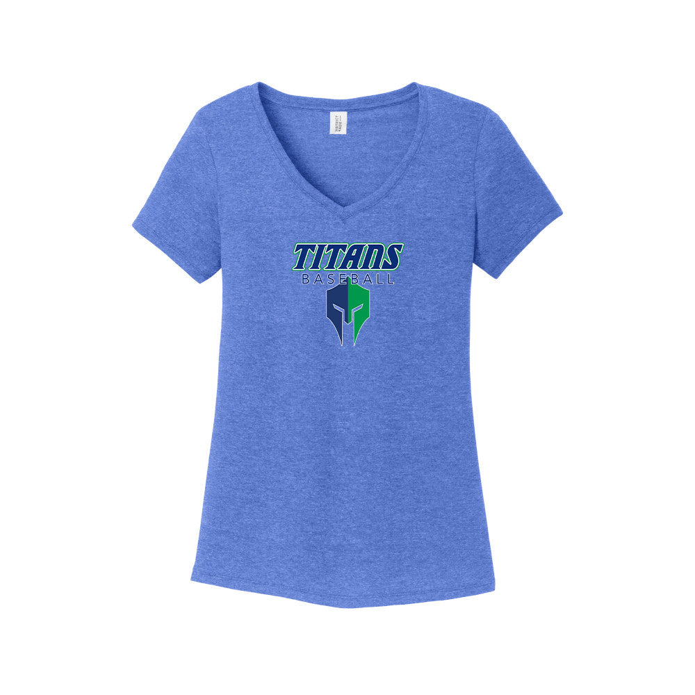 Titans Women's V Neck Tee "Classic" - DM1350L (color options available)