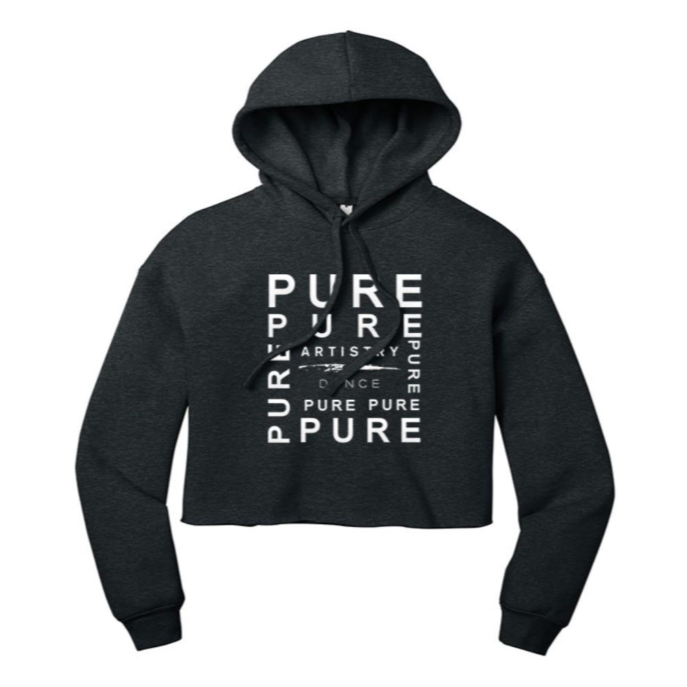 PURE Square Cropped Fleece Hoodie