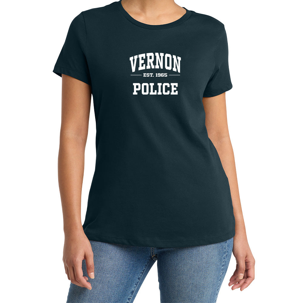 Vernon Police Perfect Weight Ladies "EST" Tee