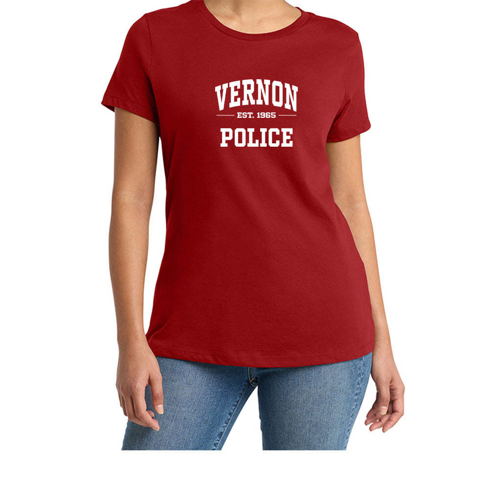 Vernon Police Perfect Weight Ladies "EST" Tee