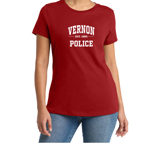 Vernon Police Perfect Weight Ladies "EST" Tee