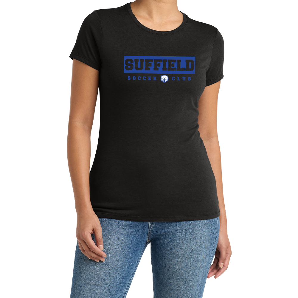 Suffield Soccer Club "Line" Ladies Soft Blend Tee