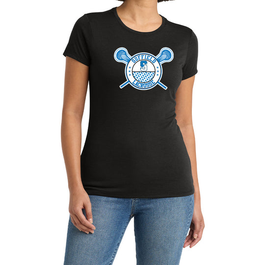 Suffield Lacrosse "Classic" Ladies Soft Blend Tee