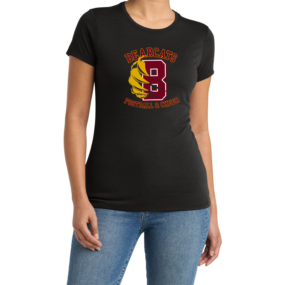 Bearcats Football & Cheer Ladies Soft Blend Tee