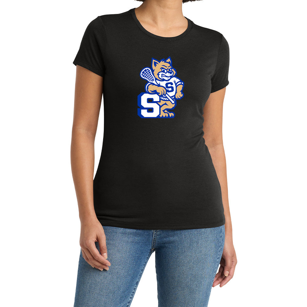 Suffield Lacrosse "New Cat" Ladies Soft Blend Tee