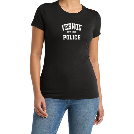 Vernon Police Ladies Soft Blend "EST" Tee