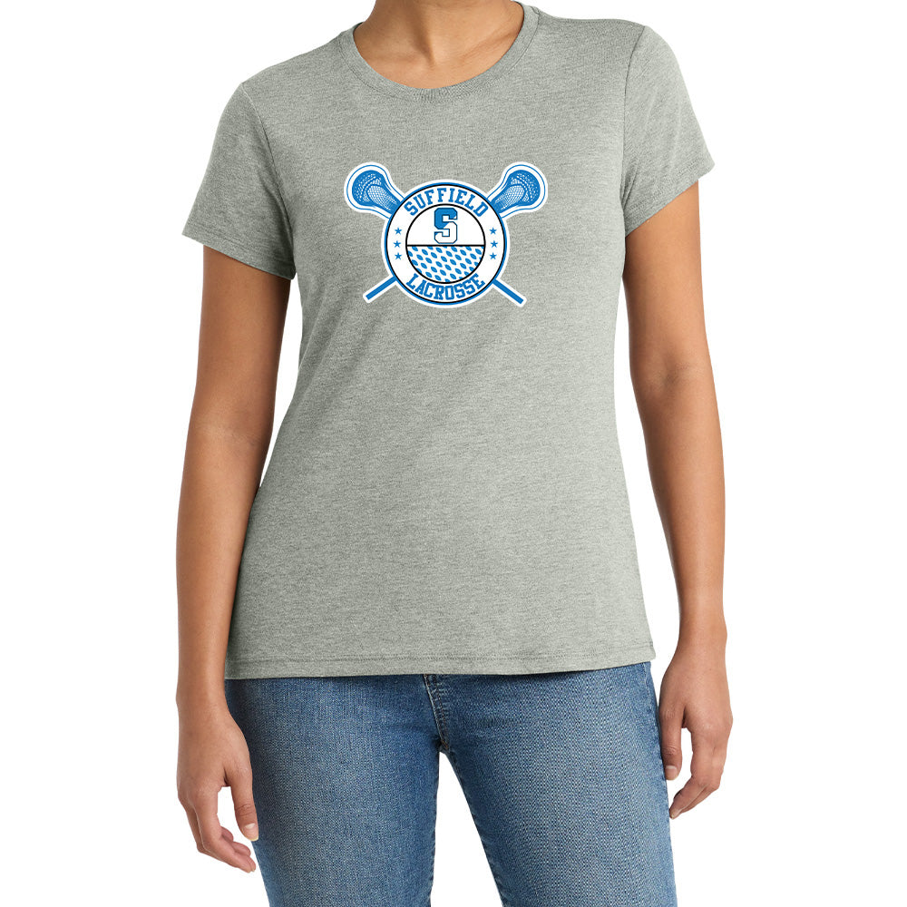 Suffield Lacrosse "Classic" Ladies Soft Blend Tee