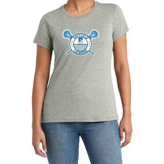 Suffield Lacrosse "Classic" Ladies Soft Blend Tee