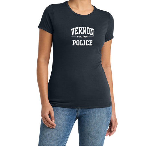 Vernon Police Ladies Soft Blend "EST" Tee