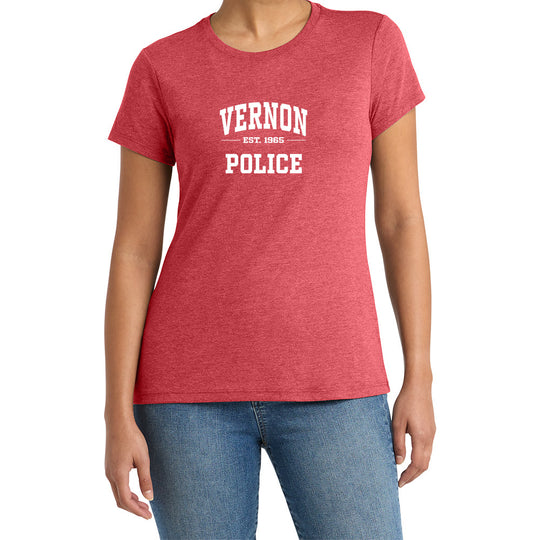Vernon Police Ladies Soft Blend "EST" Tee