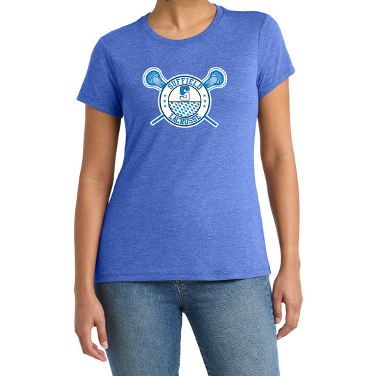 Suffield Lacrosse "Classic" Ladies Soft Blend Tee