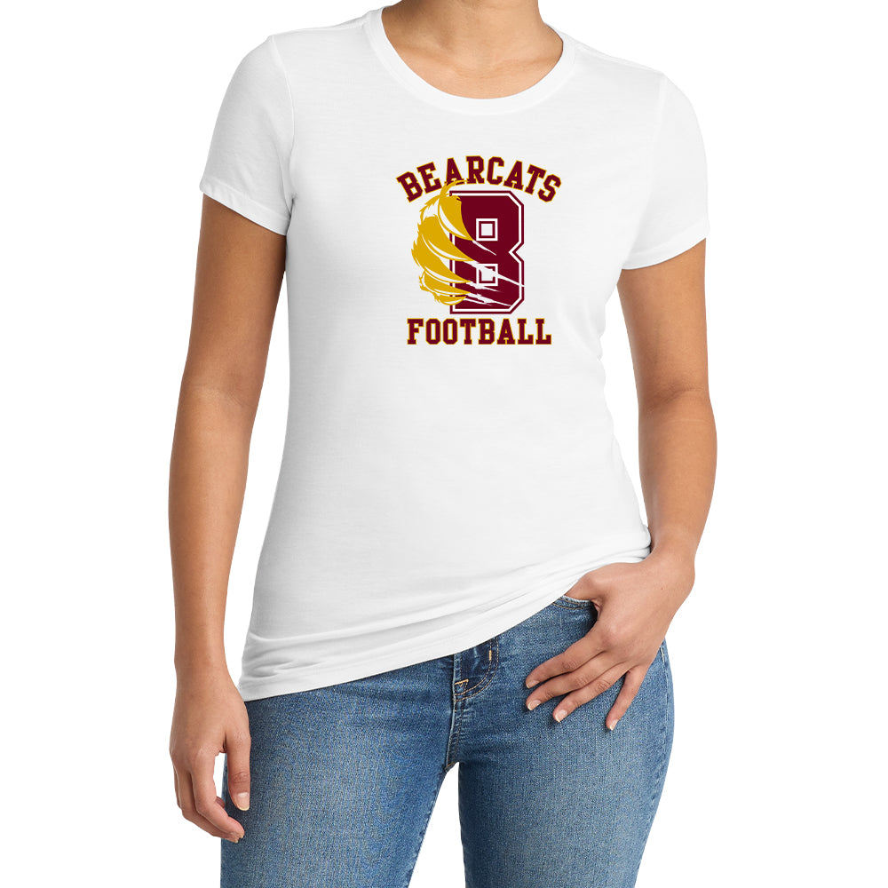 Bearcats Football Ladies Soft Blend Tee