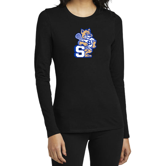 Suffield Lacrosse "New Cat" Ladies LS Tee