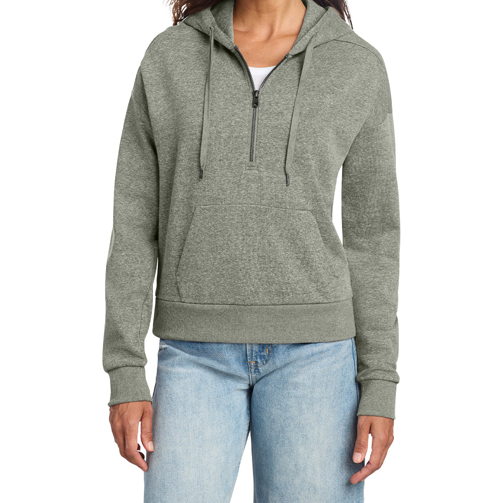 District® Women’s Perfect Tri® Fleece 1/2-Zip Pullover (Embroidered)