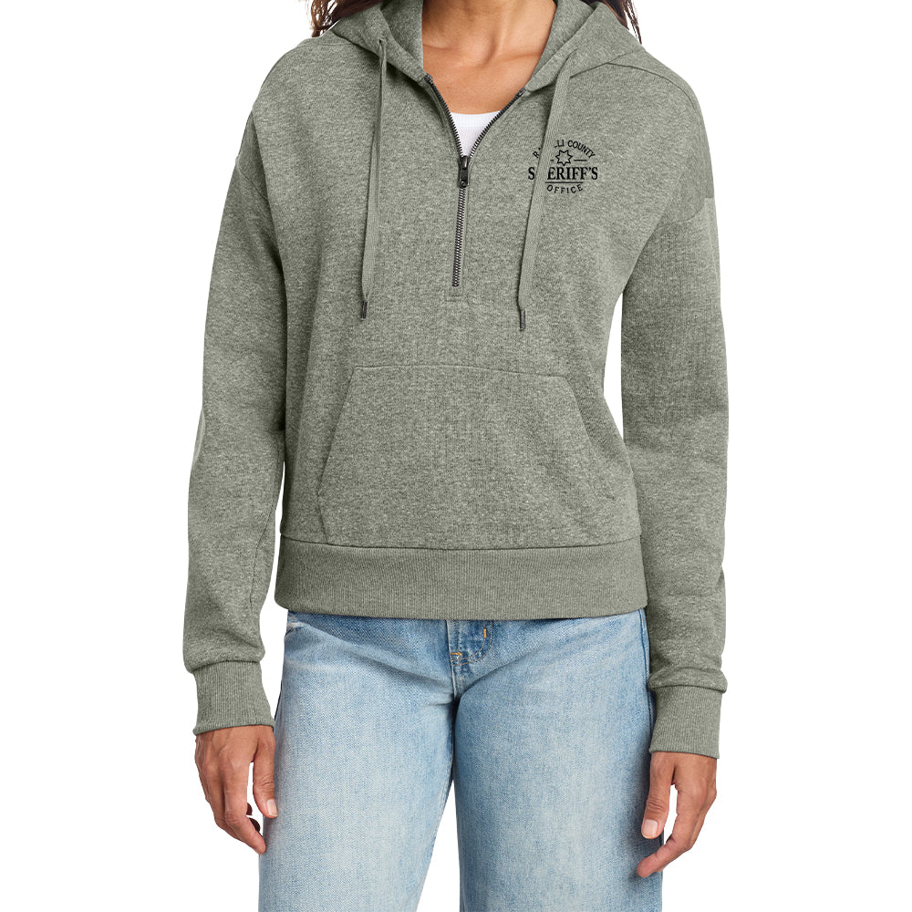 District® Women’s Perfect Tri® Fleece 1/2-Zip Pullover (Embroidered)