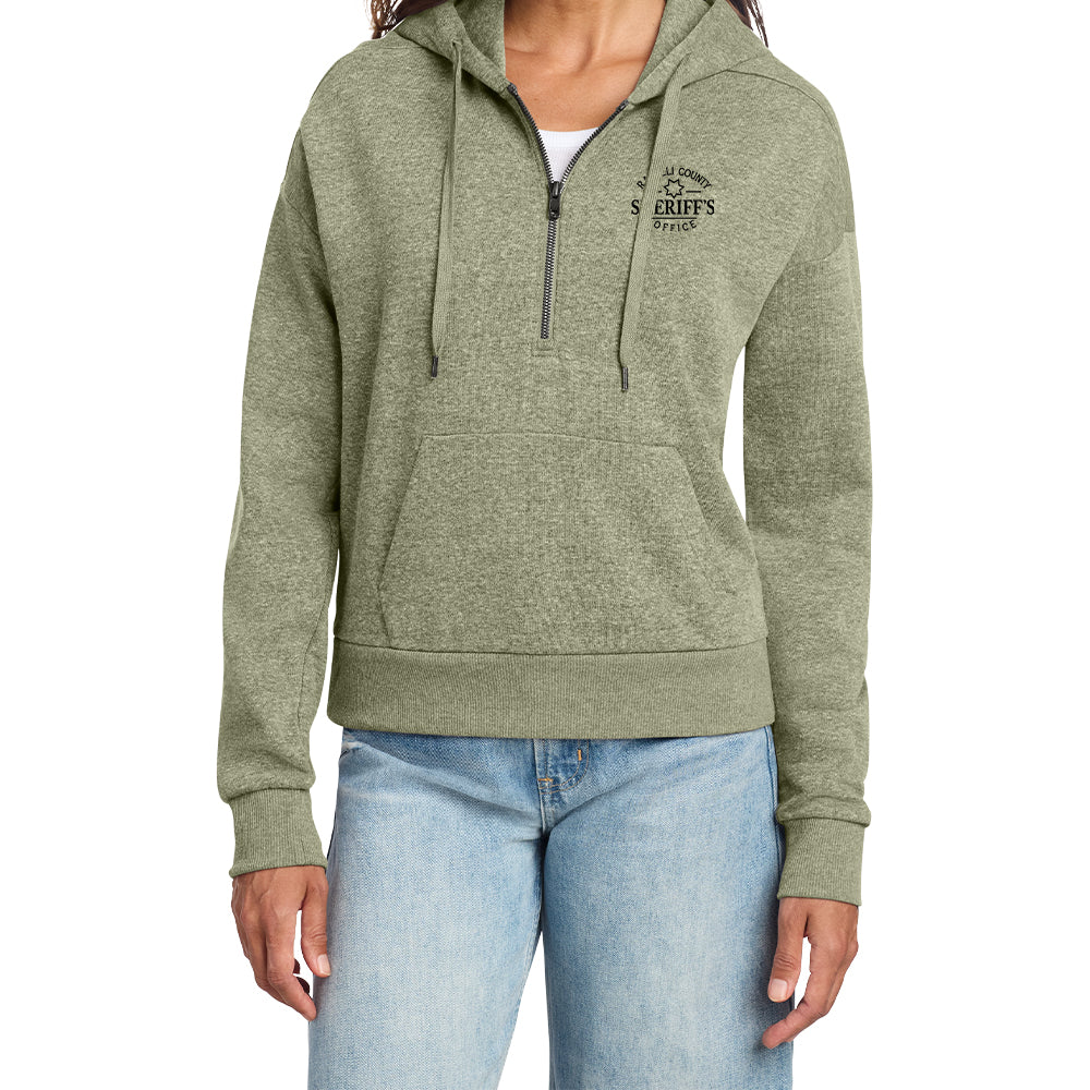 District® Women’s Perfect Tri® Fleece 1/2-Zip Pullover (Embroidered)