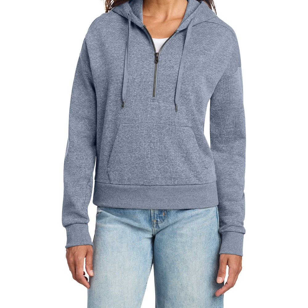 District® Women’s Perfect Tri® Fleece 1/2-Zip Pullover (Embroidered)