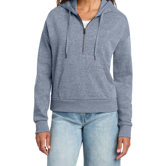 District® Women’s Perfect Tri® Fleece 1/2-Zip Pullover (Embroidered)