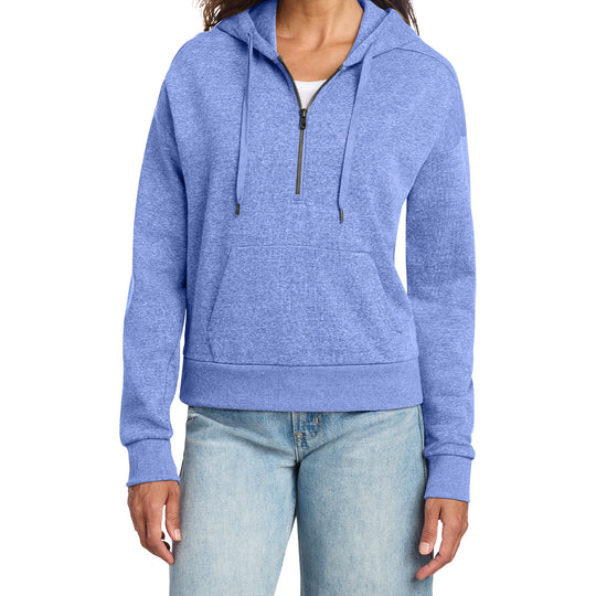District® Women’s Perfect Tri® Fleece 1/2-Zip Pullover (Embroidered)