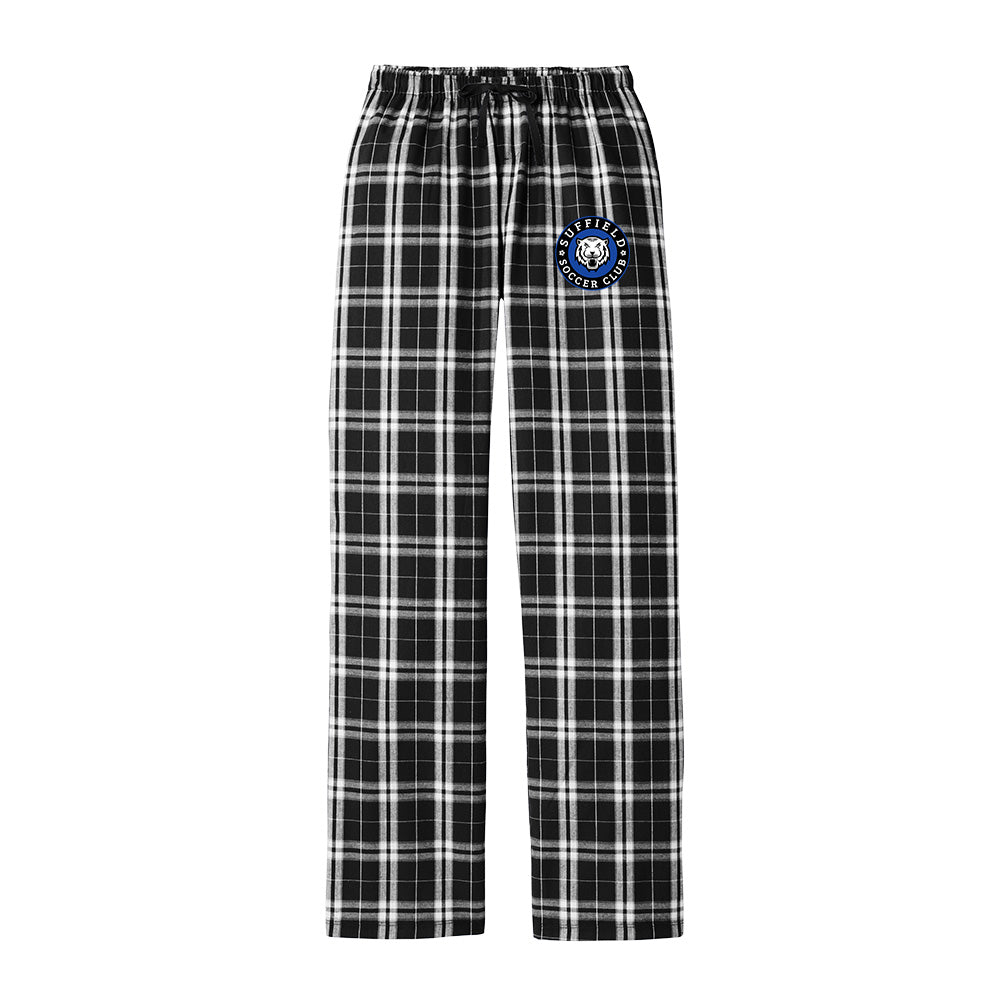 Suffield Soccer Club Ladies Flannel Plaid Pant