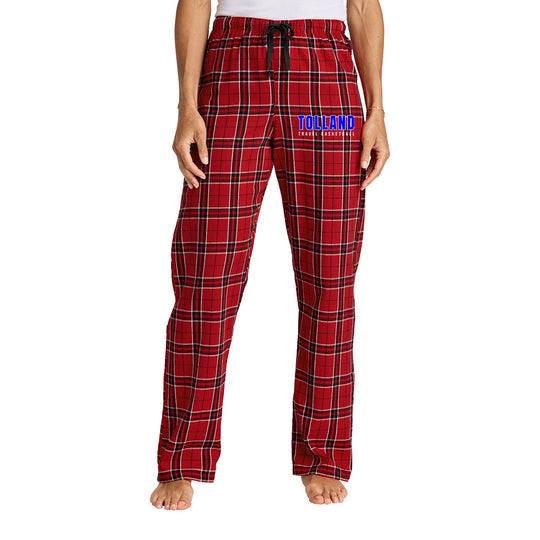 Tolland Ladies "TB" Flannel Plaid Pant