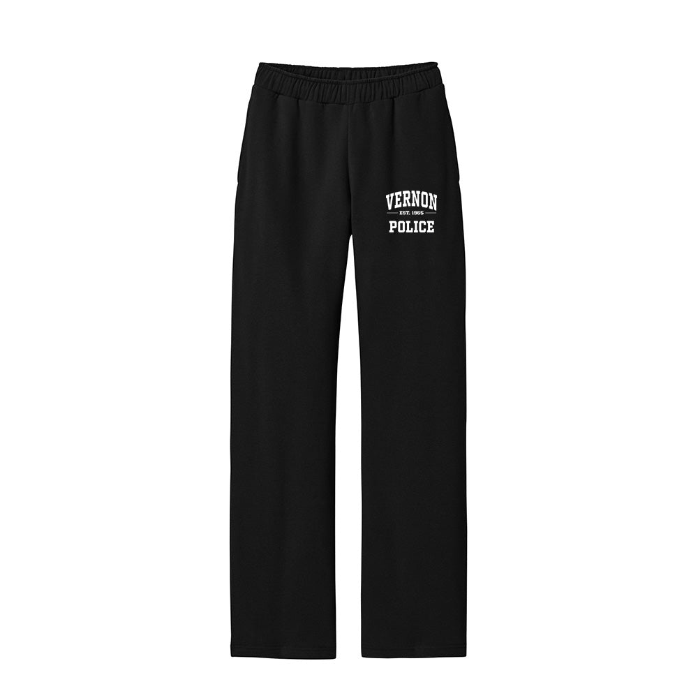 Vernon Police "EST" Open Bottom Fleece Sweat-pant