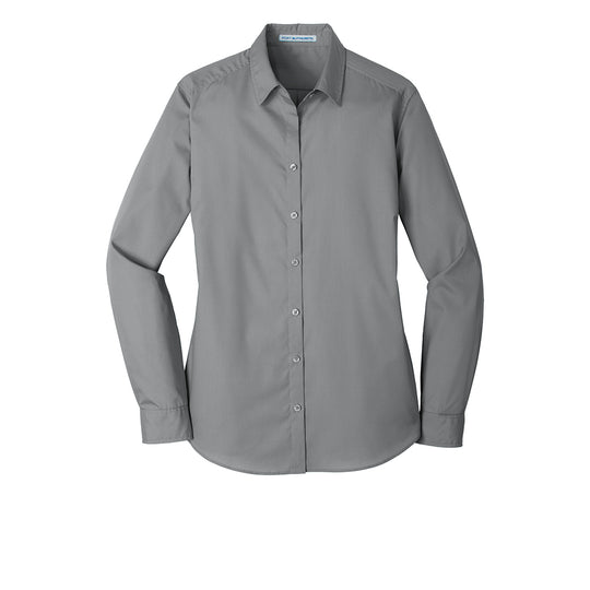 Port Authority® Women's Long Sleeve Carefree Poplin Shirt