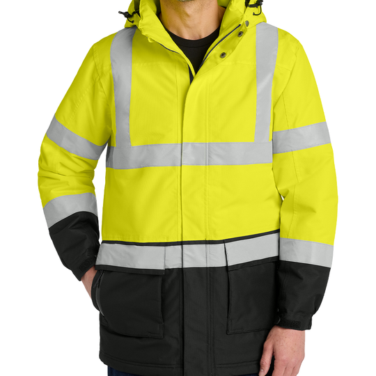 Port Authority® ANSI 107 Class 3 Safety Heavyweight Parka (Embroidered)