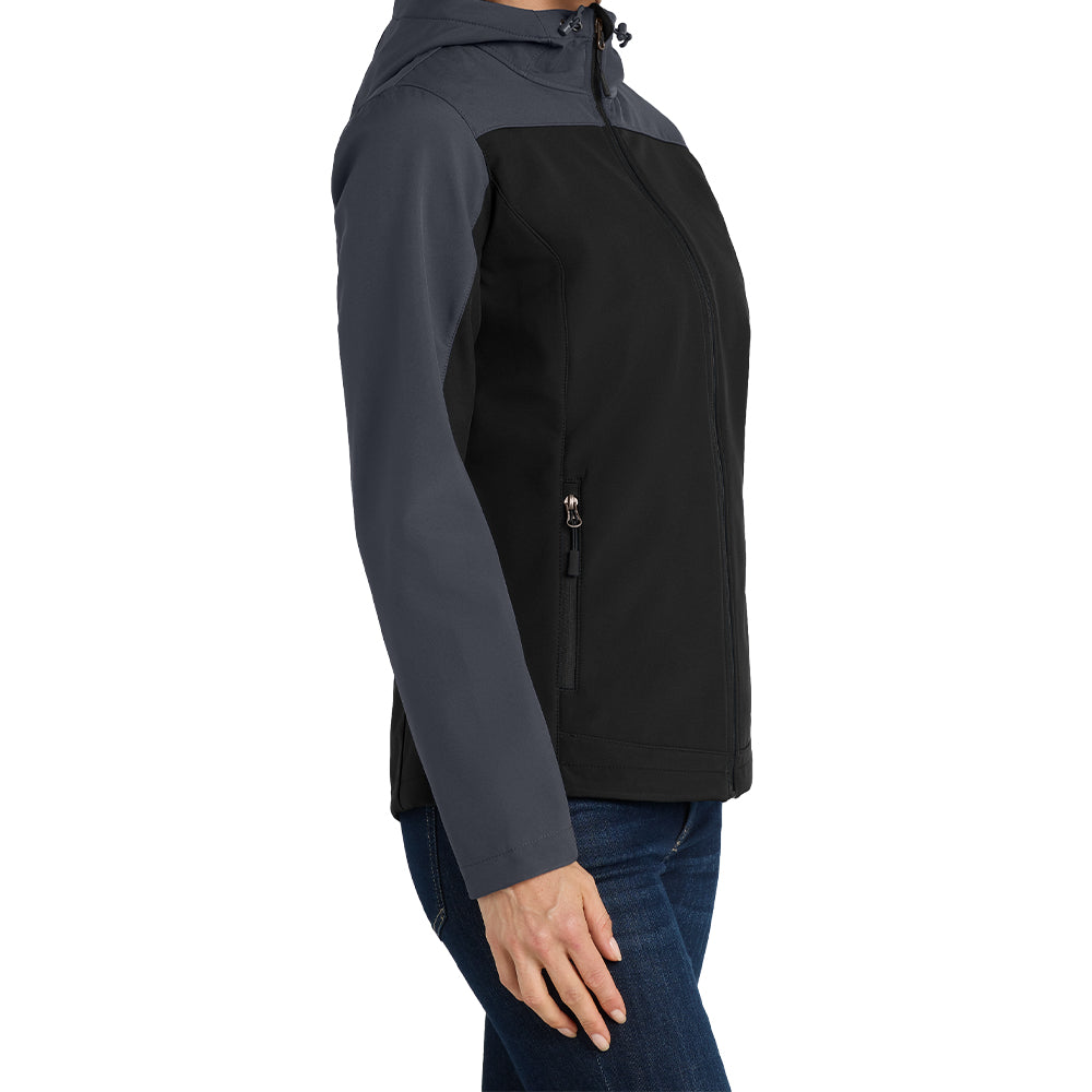 Port Authority® Women's Hooded Core Soft Shell Jacket
