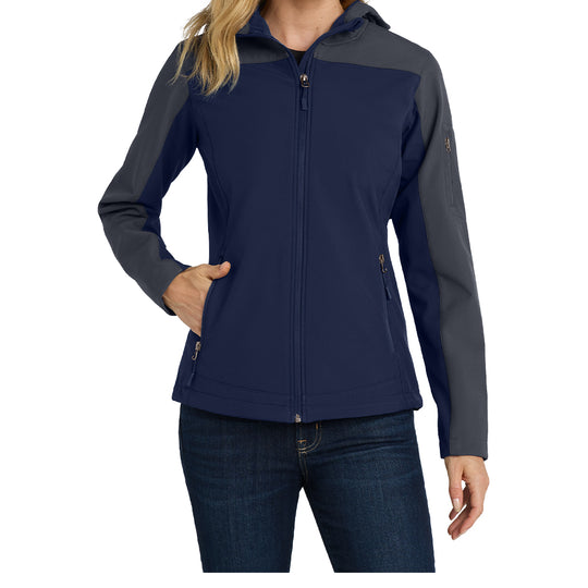 Port Authority® Women's Hooded Core Soft Shell Jacket