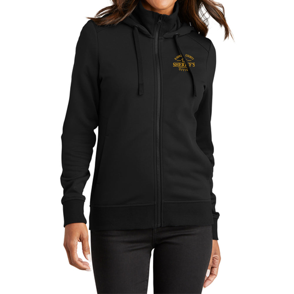 Port Authority® Women's Smooth Fleece Hooded Jacket (Embroidered)