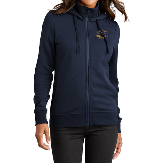 Port Authority® Women's Smooth Fleece Hooded Jacket (Embroidered)