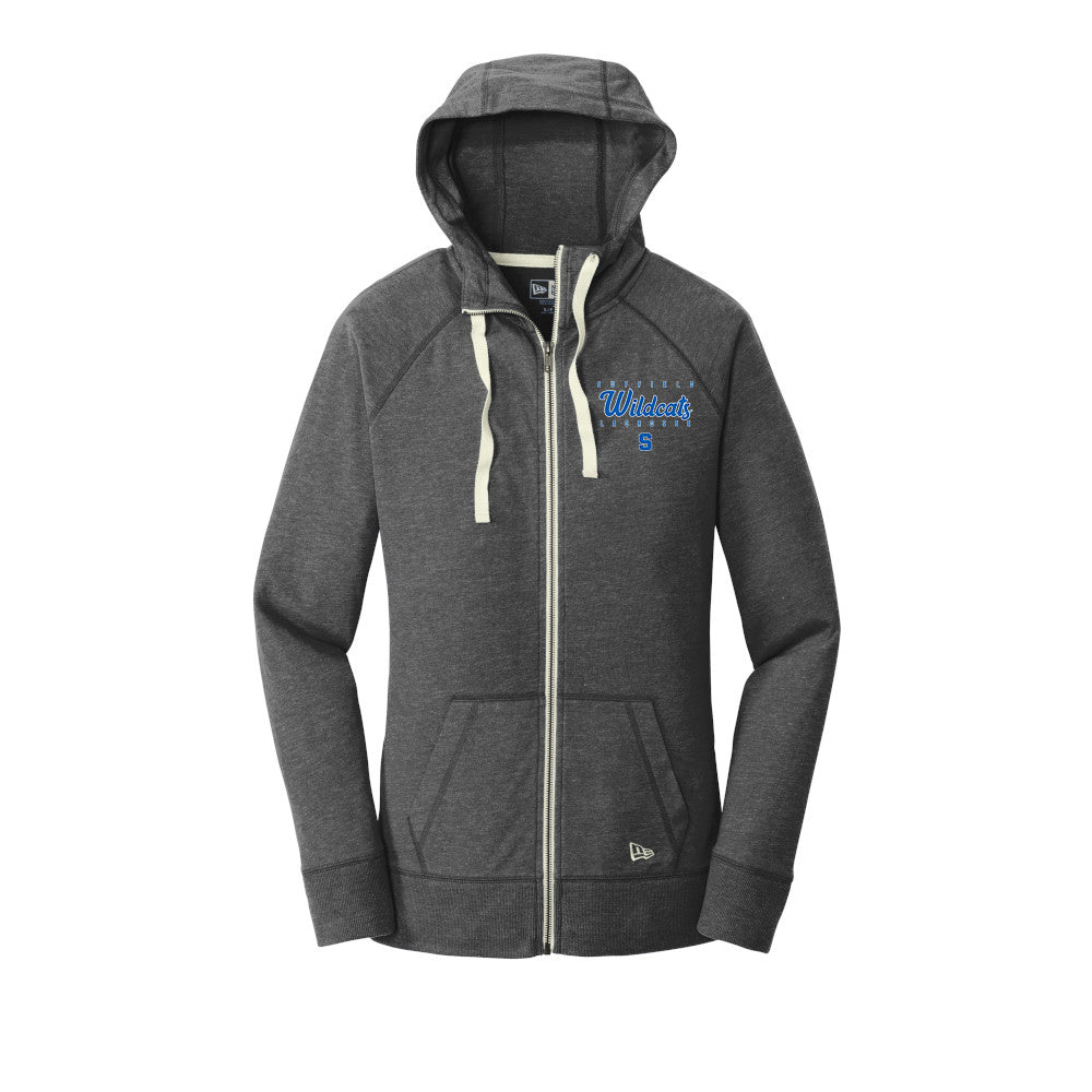 Suffield High Lacrosse - Ladies New Era Full Zip Hoodie "SHL" - LNEA122 (color options available)