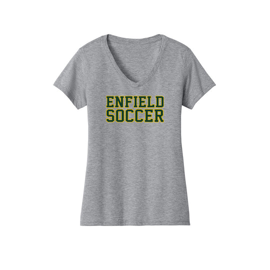Enfield High Soccer Ladies  V-Neck Tee