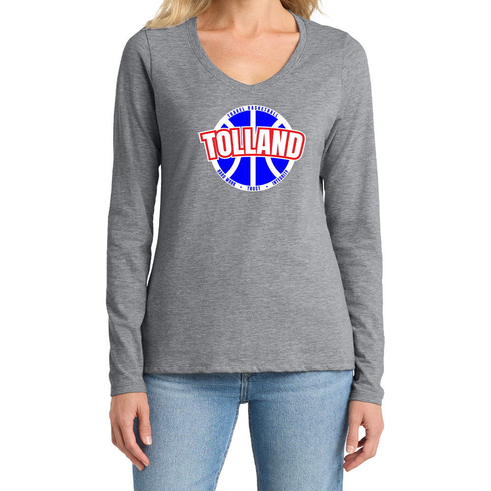 Tolland Ladies "Classic" LS V-Neck Tee