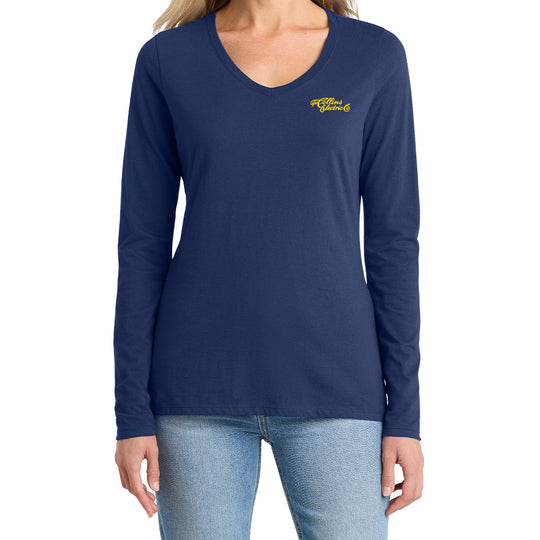 Collins Electric Ladies LS V-Neck Tee