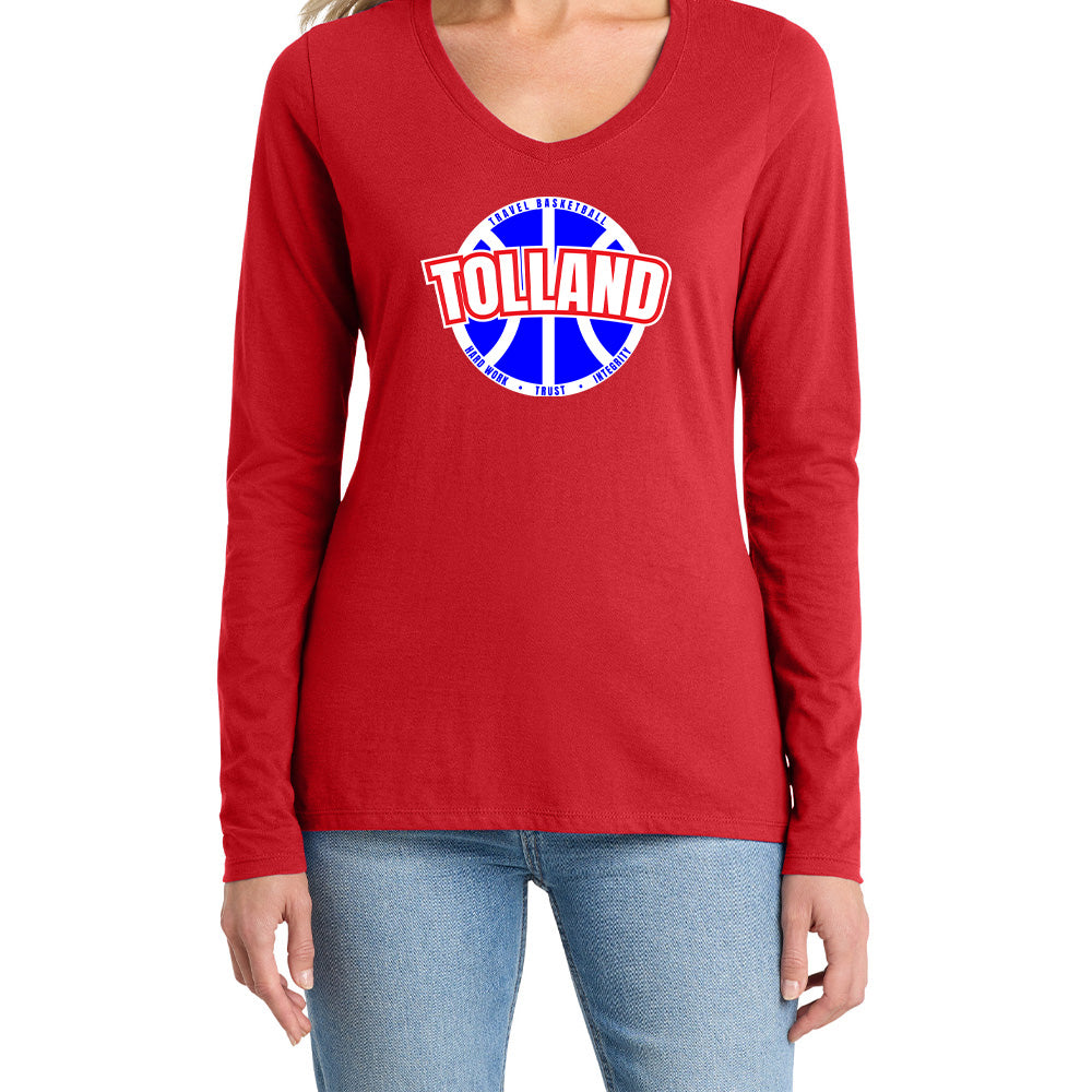 Tolland Ladies "Classic" LS V-Neck Tee