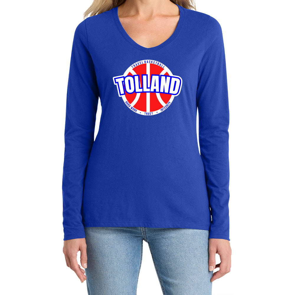 Tolland Ladies "Classic" LS V-Neck Tee