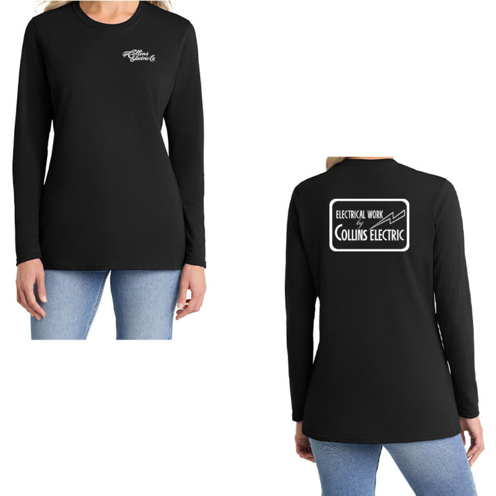 Collins Electric Ladies Work LS Tee