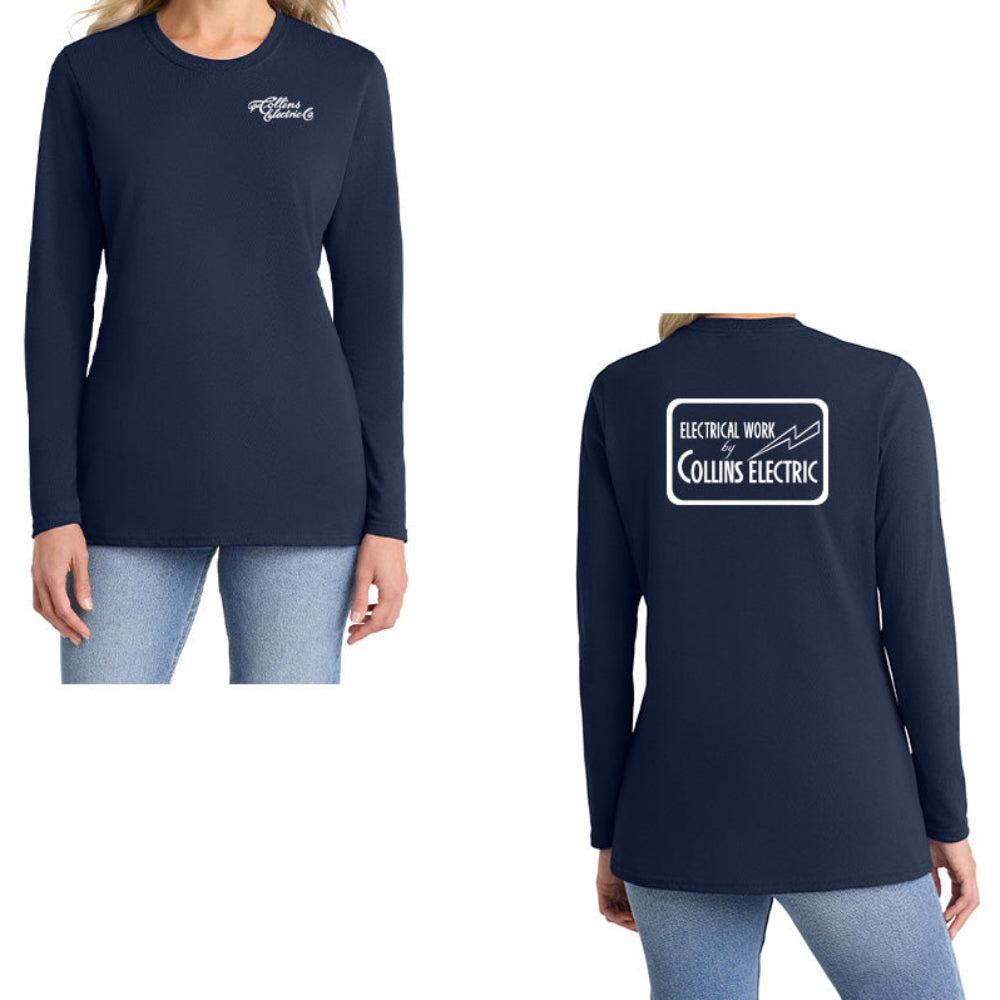 Collins Electric Ladies Work LS Tee