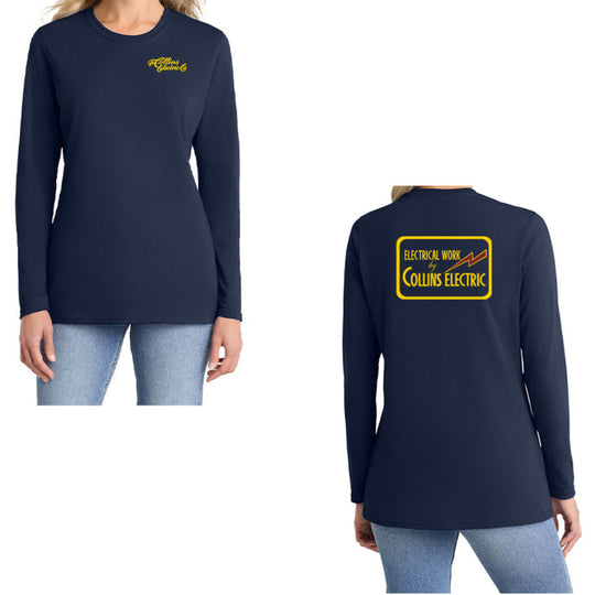 Collins Electric Ladies Work LS Tee