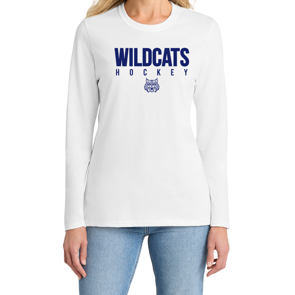 Wildcats Hockey "WH" Ladies LS Tee