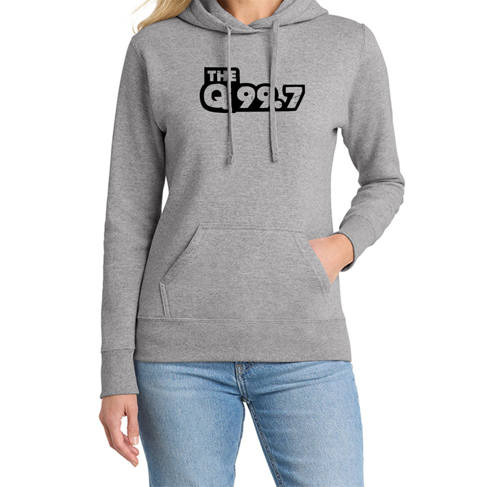 The Q 99.7 Ladies Fleece Hoodie