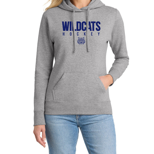 Wildcats Hockey "WH" Ladies Hoodie