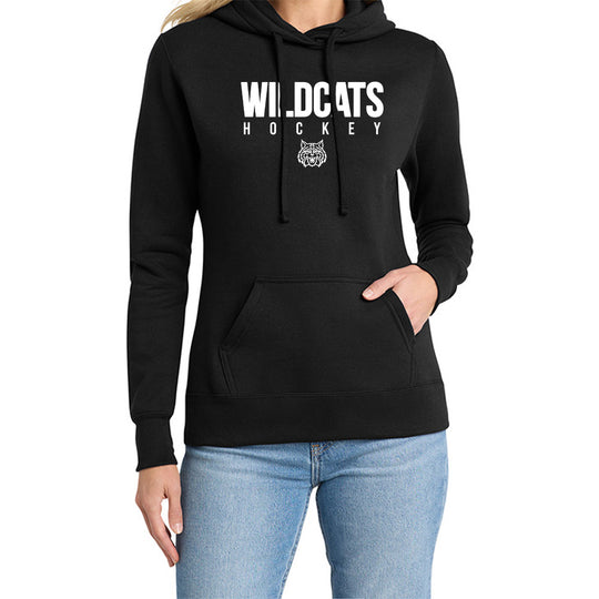 Wildcats Hockey "WH" Ladies Hoodie
