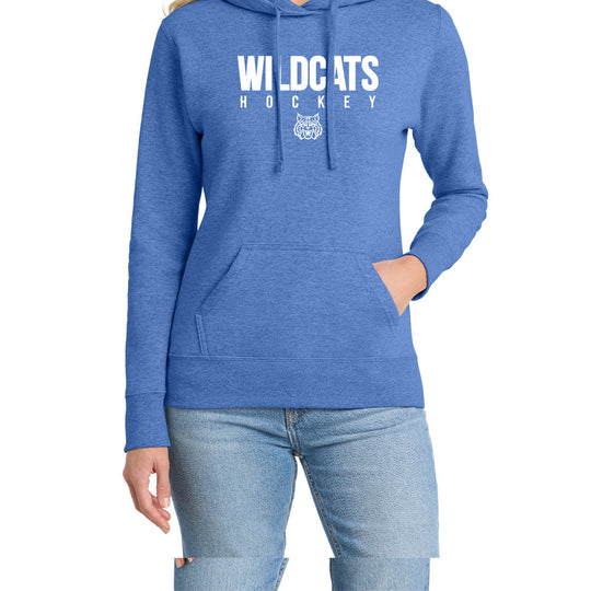 Wildcats Hockey "WH" Ladies Hoodie