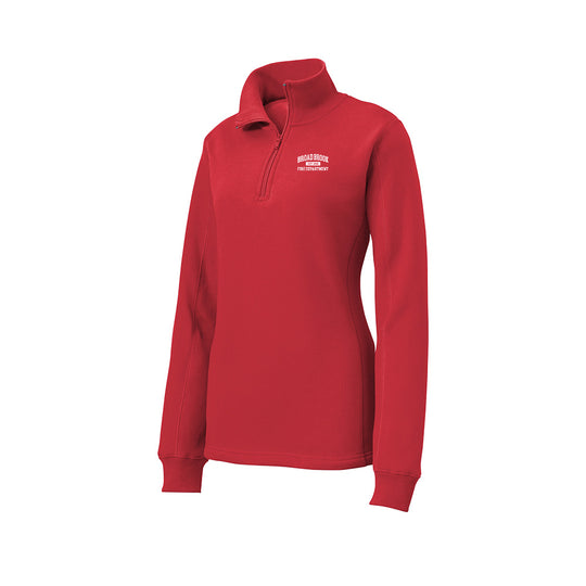 Broad Brook Fire Ladies "EST" Sweatshirt 1/4 Zip